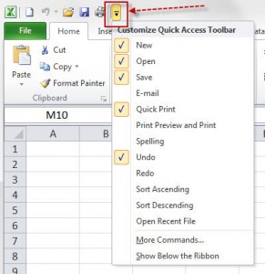 MS Word Microsoft toolbar